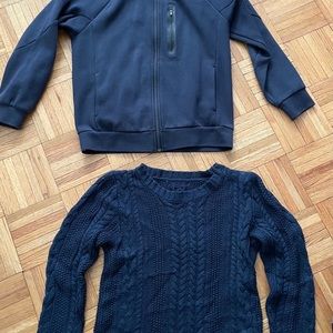 Parka and Sweater Set Navy